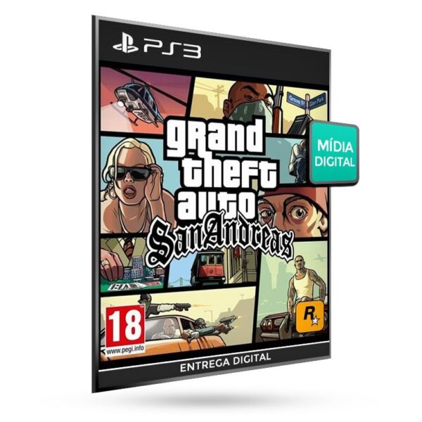 Grand Theft Auto San Andreas - GTA PS3 PSN Mídia Digital